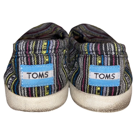 TOMS Western Stripe Print Slip On Flats Size 7 - Picture 6 of 9